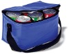 Blue 420D polyester  cooler bag for 6 cans XF-1002