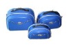 Blue 600D polyester make up bag with 170T lining