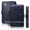 Blue 7"wrist Leather Case Cover with Card pouch for Samsung Galaxy Tab P1000