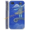Blue Angel Plastic Hard Cover Skin Case for Apple iphone 4s