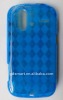 Blue Argyle Pattern TPU Cover Gel Skin Case For T-Mobile HTC Amaze 4G Phone Accessories