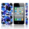 Blue Camouflage Case for iPhone 4