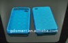 Blue Circle TPU Rubberized Skin Cover Case For iPhone 4G 4S 4GS
