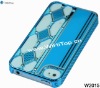 Blue Color Chrome Case for iPhone 4S. Luxury Design Case Back Cover for iPhone 4S