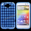 Blue Diamond TPU Shell Cover Skin For HTC G21 Sensation XL