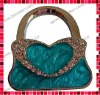 Blue Enamel Bag Shaped Purse Hanger/Bag Hooker/Handbag Hook/Purse Holder/Handbag Purse Caddy