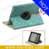 Blue Flower 360 Degree for iPad 2 Rotating Leather Case