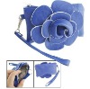 Blue Flower Shape Decor Mini Wristlet Purse for Women