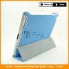 Blue, For iPad2 Leather Stand Cover, Protective Armour with Smart Cover Case for iPad 2, 6 colors, OEM is welcome, High Quality