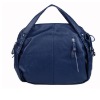 Blue Genuine leather handbag /leather bag tote bag shoulder bag