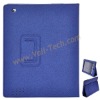 Blue High Quality Insertable Leather Protector Stand Skin Cover For Apple iPad 2