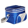 Blue Insulated Beer Can Cooler Bag