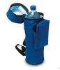 Blue Nylon Water Bottle Holder Cooler Bag