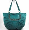 Blue PU Handbag