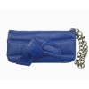 Blue PU vintage leather evening bag fashion hand bag women