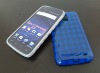 Blue Rhombic TPU gel skin case For Samsung Galaxy S II 2 Skyrocket i727 accesorry