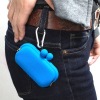 Blue Silicone Coin Pouch, Mini Purse