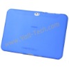 Blue Simple Silicon Protector Case Rubber Skin Shell For Samsung P7300