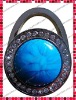 Blue Stone Clip Handbag Shaped Purse Hanger Hook/Handbag Hook Hanger/Bag Hook Hanger/Purse Handbag Holder
