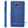 Blue Transparent Hard Plastic Case for Samsung Galaxy SII i9100