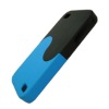 Blue and black TPU/silicone Tai chi design phone case  for Iphone4