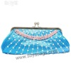 Blue clutch evening bags WI-0454