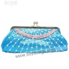 Blue clutch evening bags WI-0454