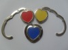 Blue heart shape bag hanger