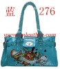 Blue nice and beautiful ladies fashion handbag 2012