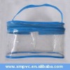 Blue piping pvc travel cosmetic bag XYL-D-C087