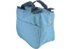 Blue polyester make up bag with PP handle