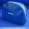 Blue pvc Cosmetic zipper bag D-C082