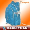 Blue school backpack