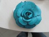 Blue simple flower PU coin purse