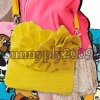 Blue yellow mix color PU Women's Fashion Bag Wholesale