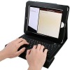 Bluetooth Wireless QWERTY Keyboard and Leather Case for Apple iPad 2 (Black)