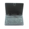 Bluetooth keyboard with folding leather case for samsung galaxy p1000