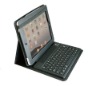 Bluetooth wireless keyboard black leather case for iPad