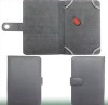 Book wallet style leather cover for Amazon Kindle 3