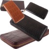 Brand 2012 Fashion men's zipper wallet Crocodile leather long pattern zip around purse RL0020