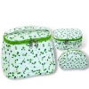 Brand New Green Jacquard Promotion Beauty/Make-up/Toiletry Bag