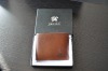 Brand antibacterial high-quality  genuine leather gift box with man wallet