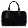 Brand designer handbags,rabbit fur bags