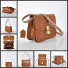 Brand genuine leather message bags brown