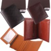 Brand men's leather wallet 8 card holder with photo bit 0015