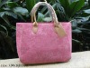 Brand name women daily pink canvas hand bags