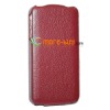 Brand new Genuine leather case skin cover leather pouch case for iphone 4g 4s