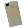 Brand new croco pattern leather case skin cover leather pouch case for iphone 4g 4s