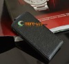 Brand new crosspattern flip Genuine leather case skin cover leather pouch case for iphone 4g 4s