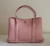 Brand simple design lady leather pink handbag